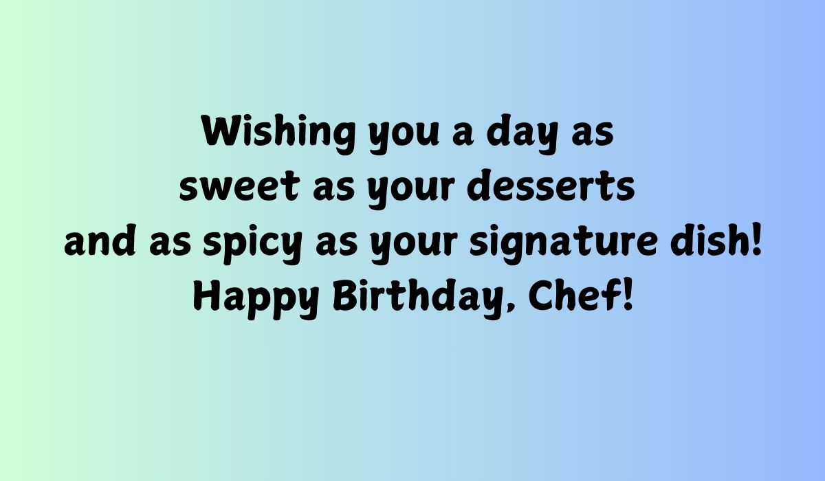 messages for chef